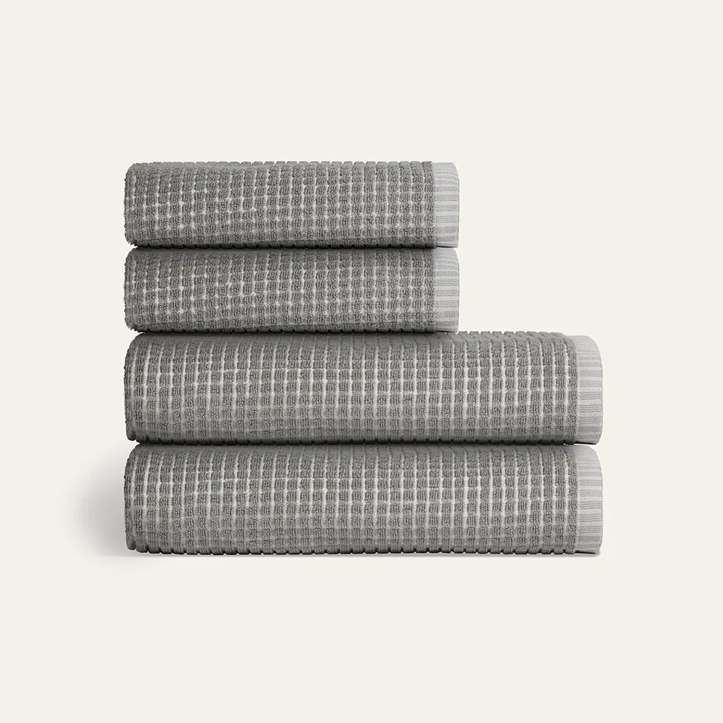 Onsen Sculpted Terry 4pc Towel Bundle