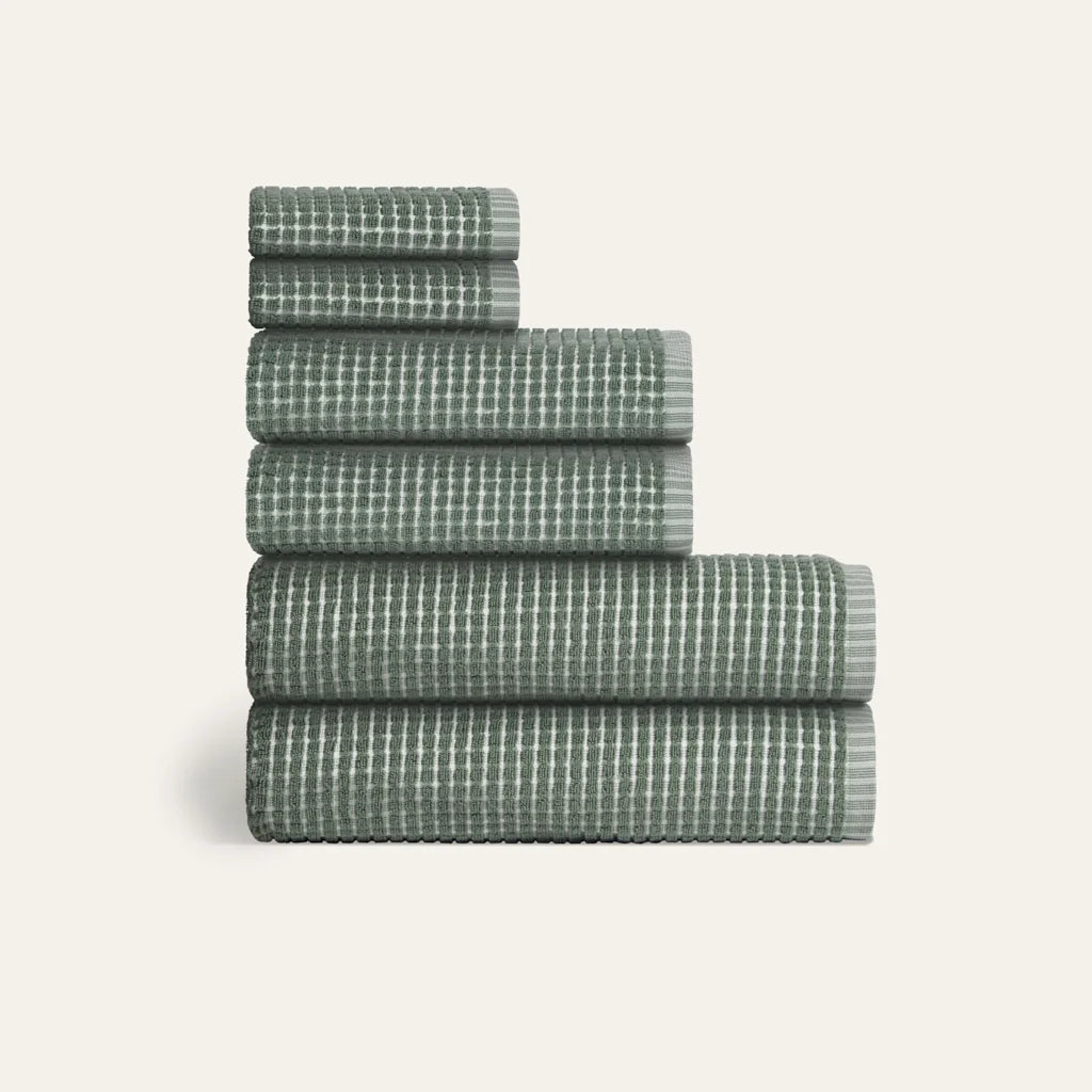 Onsen Sculpted Terry 6pc Towel Bundle
