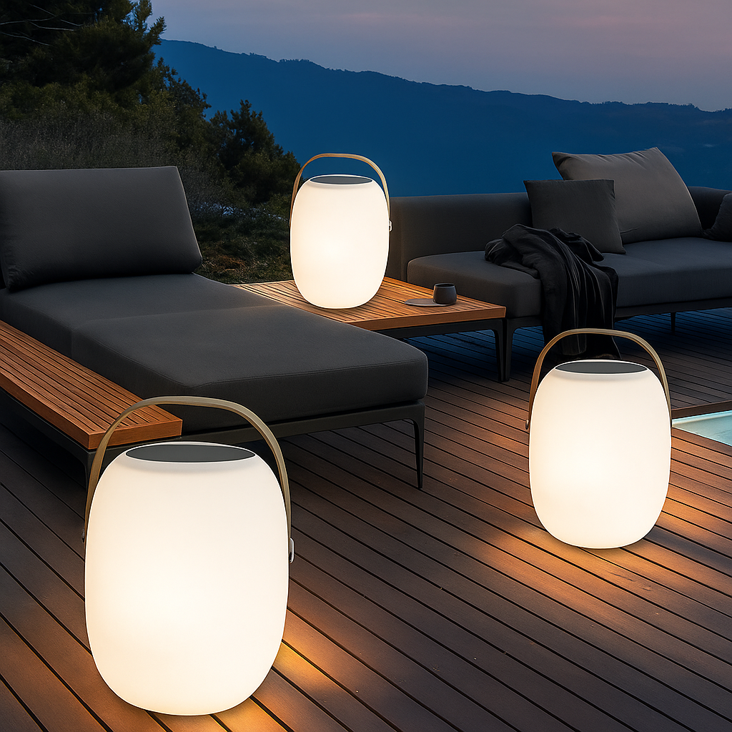 Portable Solar Terrace Lamp With LED Light