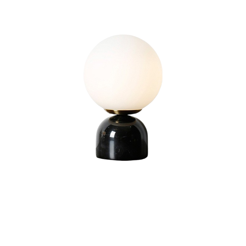 Marble and Glass Table Lamp