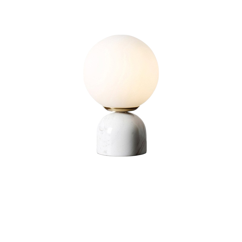 Marble and Glass Table Lamp