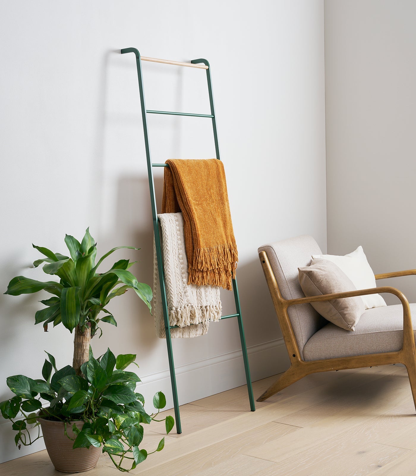 Leaning Storage Ladder (63 H)  - Steel